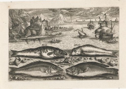 Four Fish on the Beach