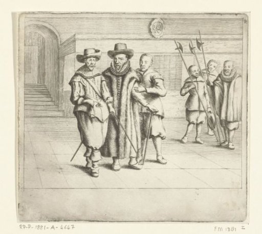 Oldenbarnevelt led to the scaffold, 1619