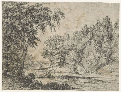 Landscape with a winding river