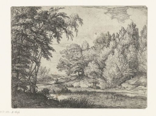Landscape with a winding river