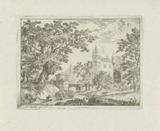 Castle in a landscape