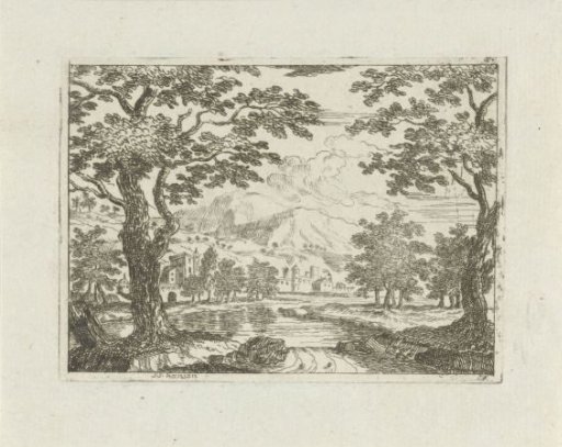 Village on a river