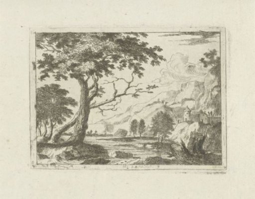 Mountain landscape with a river