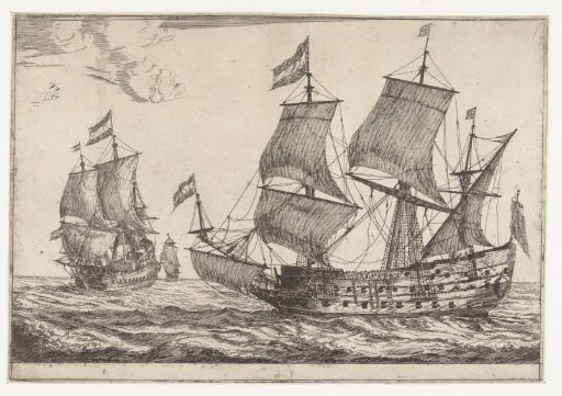 Two large warships