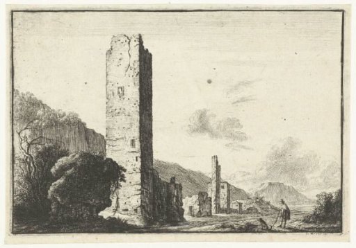 Landscape with a square tower