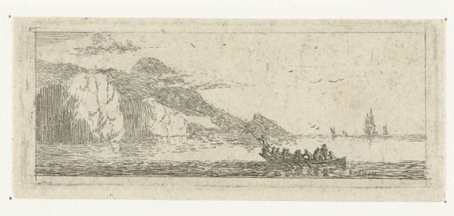 Small seascape with a sloop