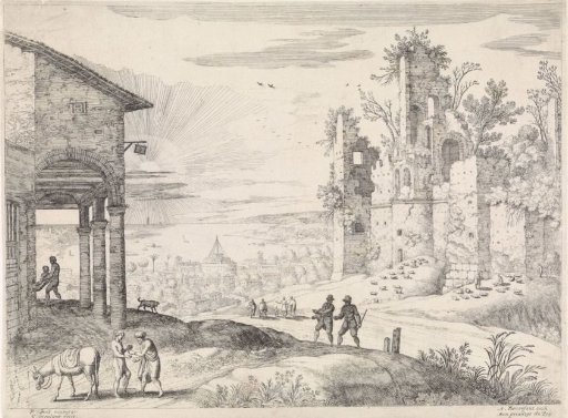 Landscape with the Good Samaritan at the inn