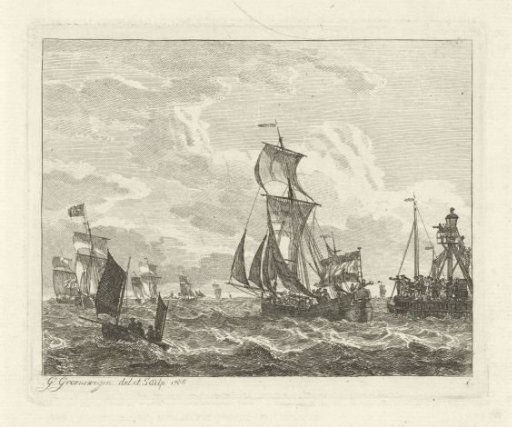 Sailing Ships at Sea