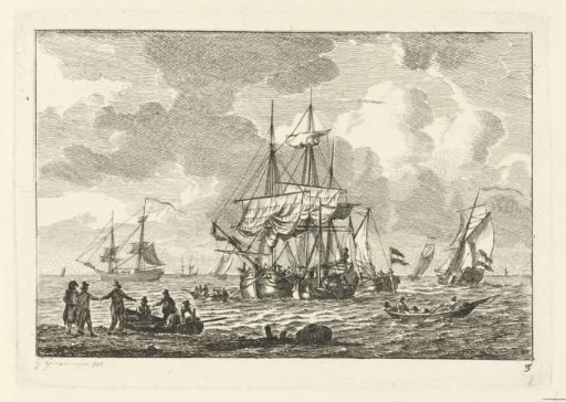 Seascape with a Three-Master