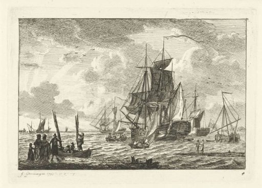 Seascape with Various Ships