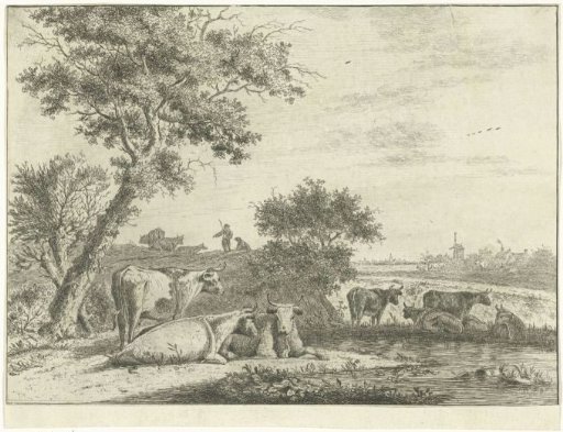 Landscape with cows
