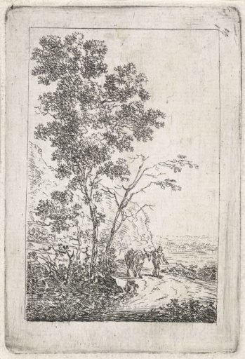 Man with a Donkey in a Landscape