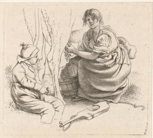 Milking woman