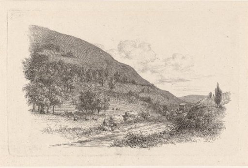 Carriage in a landscape