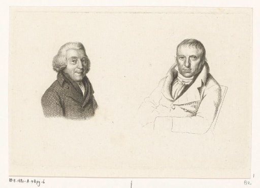 Portraits of Joannes Wilmet and Johannes Kinker
