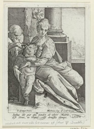 Holy Family before a Column