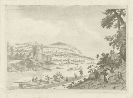 Activity in a river landscape