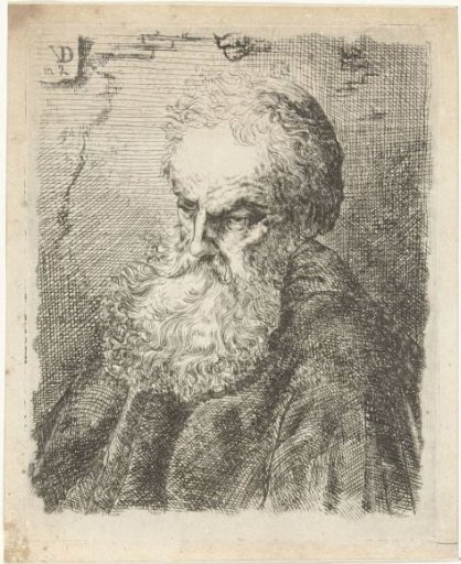 Bust of an old man with a beard