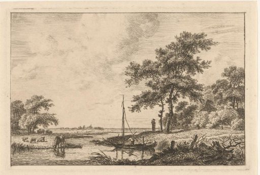 Landscape with a small boat