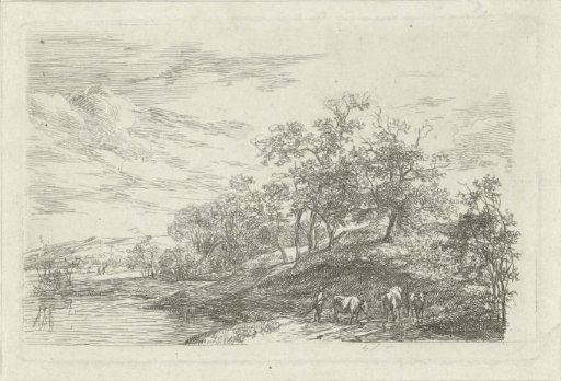 Shepherd with three cows