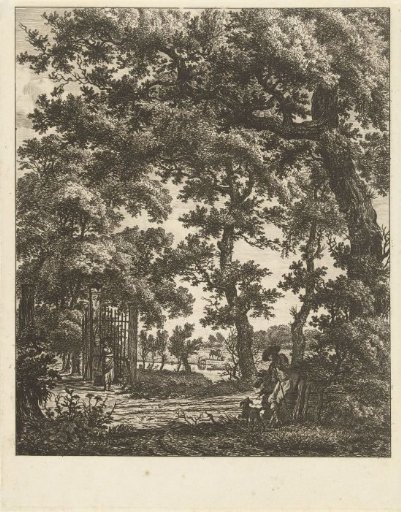 Landscape with woman with a yoke