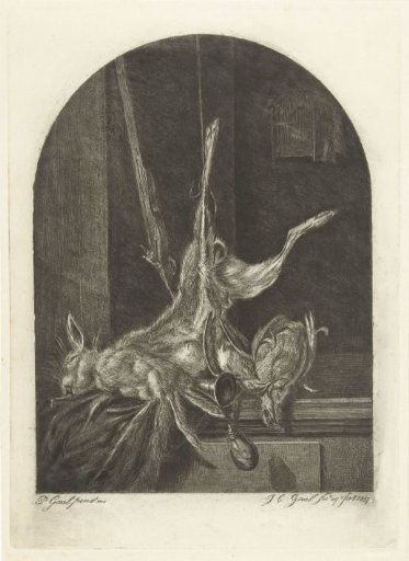 Still life with dead hare
