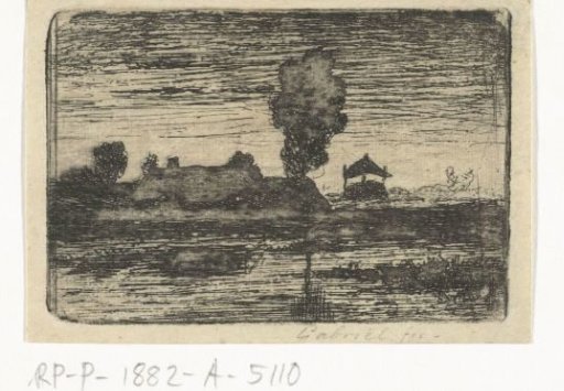 Landscape with haystack