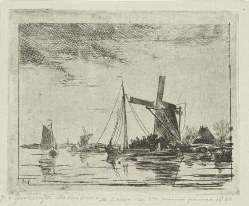River View with Mill