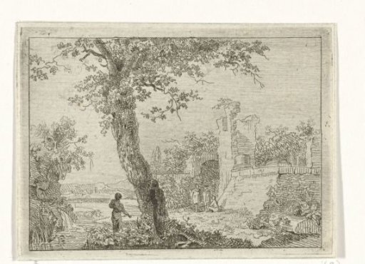 Landscape with ruin
