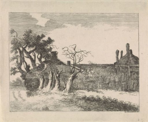 Willows near a Farm
