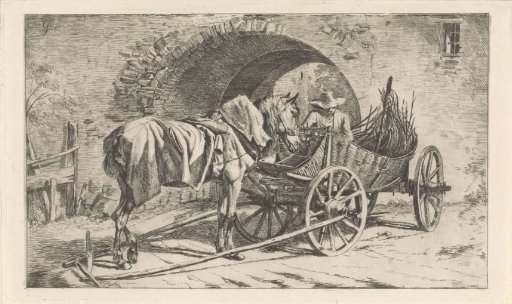 Coal Wagon at a Gate