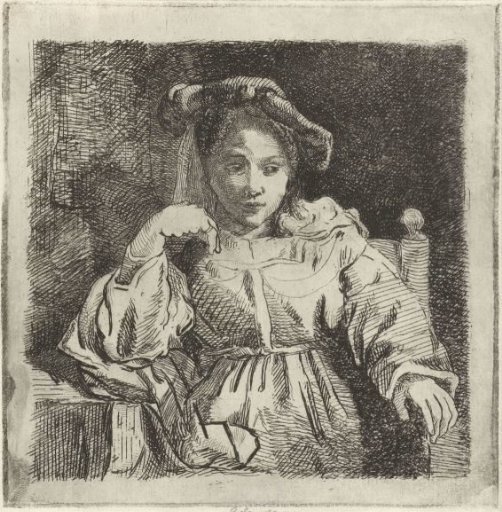 Seated girl