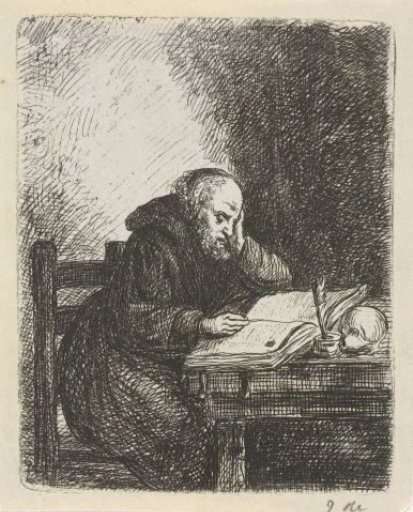 Reading monk