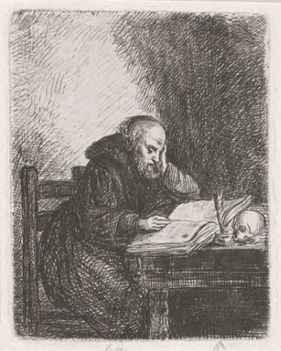 Reading monk