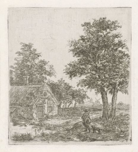 Hunter in a landscape