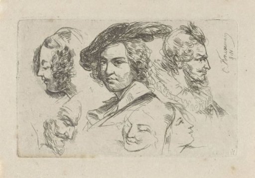 Study sheet with six heads