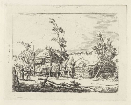 Farmhouse with Haystack