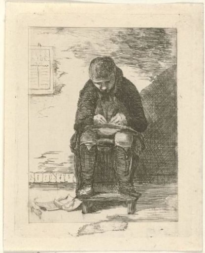 Draughtsman in an interior