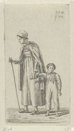Mother with a child on her arm