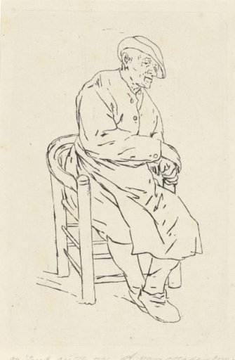 Seated man in an armchair