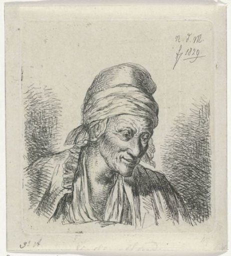 Old woman to the right
