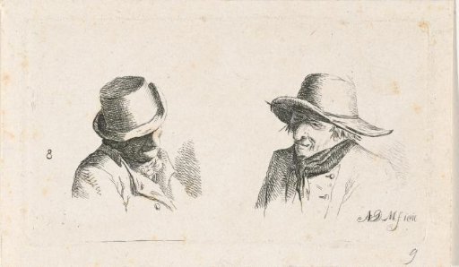Two men with hats