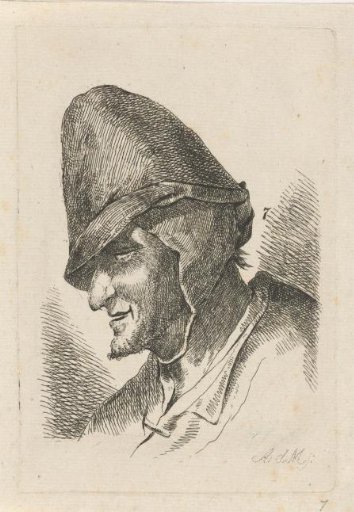 Man with a tall cap