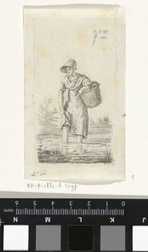Wading woman