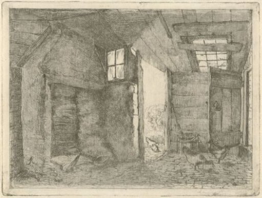 Barn with Chickens