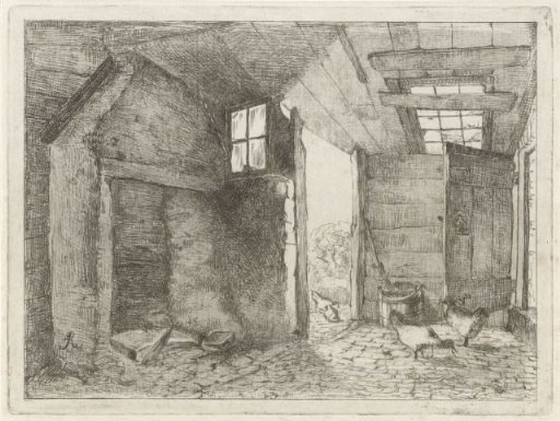 Barn with Chickens
