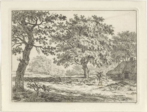 Traveler at a Farmhouse