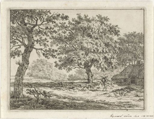 Traveler at a Farmhouse