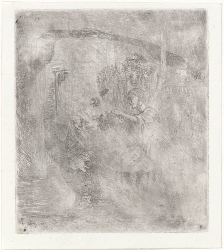 Interior with a Man and a Woman