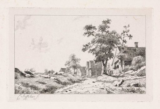 Village along a Road